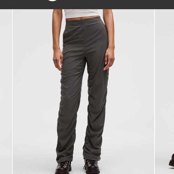 Lululemon Dance Studio Slim Fit HR Flares Pant  Graphite Gray Size Large NWT - Picture 2 of 9